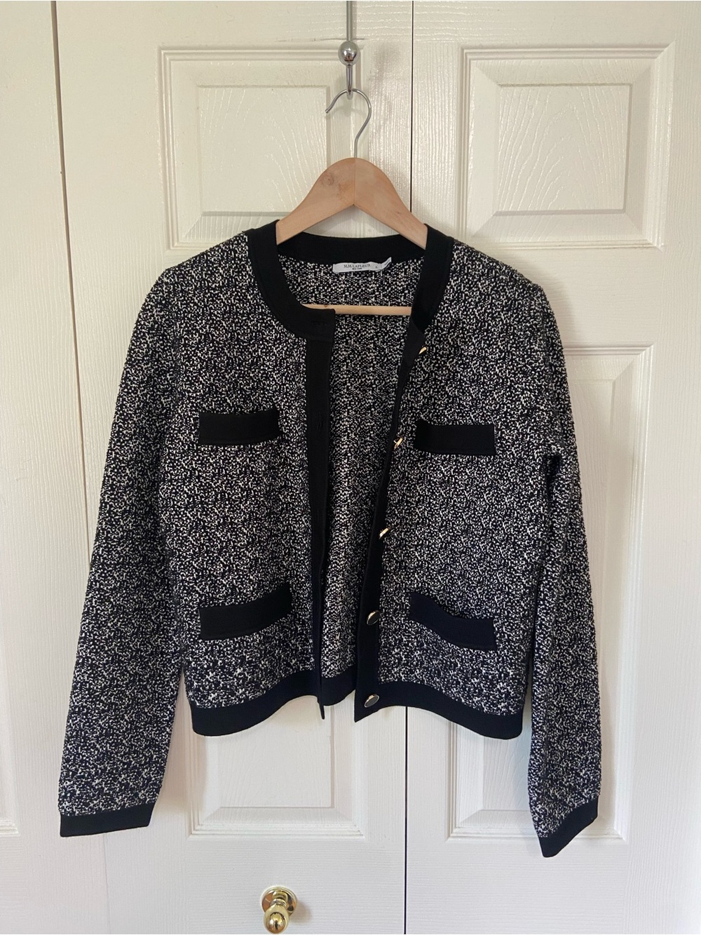 M.M.Lafleur Evangeline Lady Knit Jardigan Sweater Blazer Cardigan Jacket Small - Picture 11 of 12